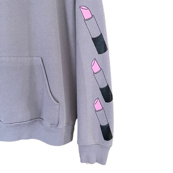 Skullhouse Designs Glam Girl Lipstick Hoodie Size Large - Picture 3 of 5